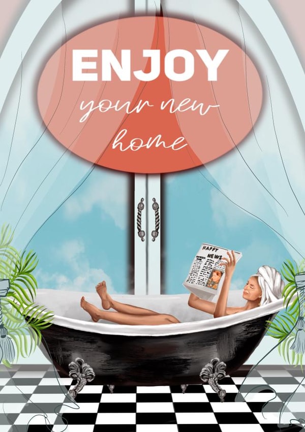 housewarming and new home card created by Oliva_art