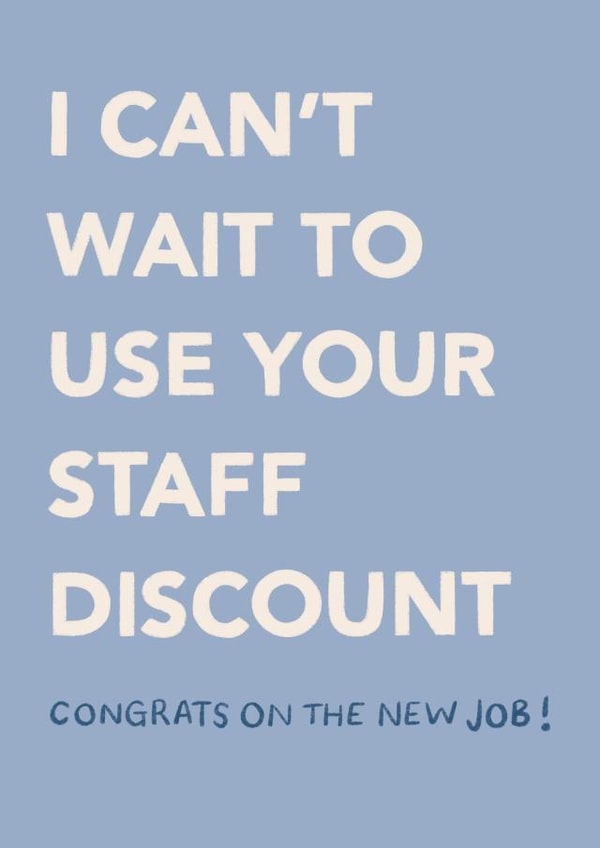 Staff Discount New Job Card created by EilidhIllustrates
