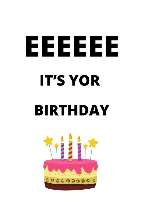 Geordie birthday card/s created by desayn