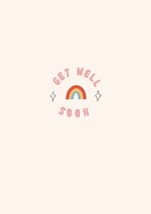 Rainbow Get Well Card created by Lately Studio