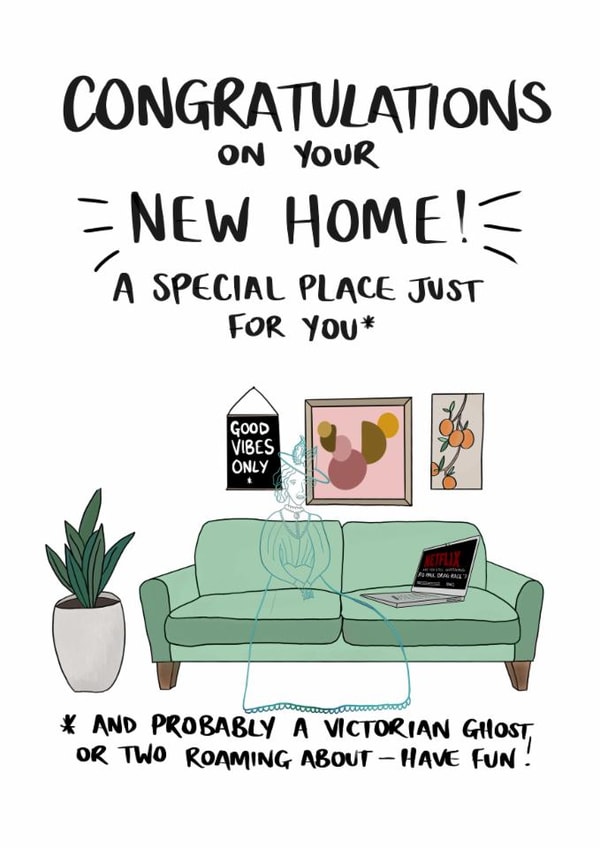 New Home Ghost Card  created by Luna Magicis 