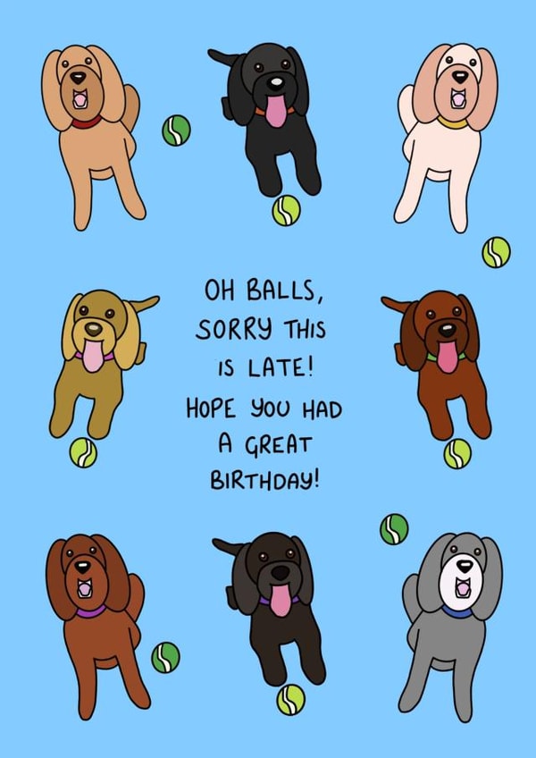 Happy belated birthday created by Schnauzer Scribbles