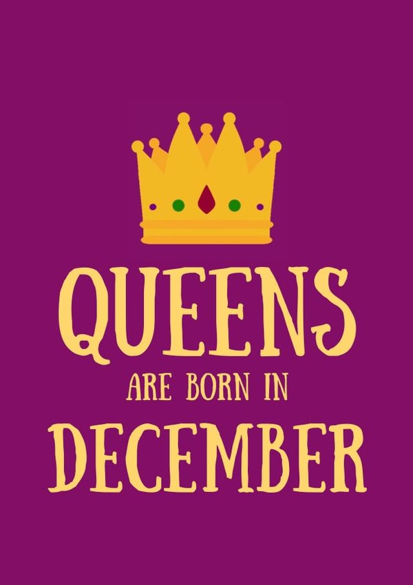 Female December Birthday Card created by SJdesigns