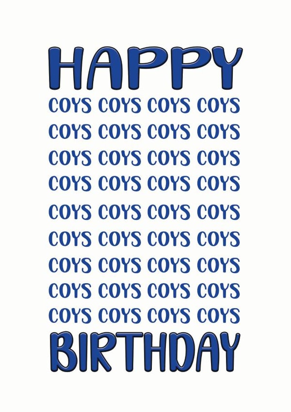Tottenham Football Fan Birthday Card - Come on You Spurs Moura Style! created by ShortRound888