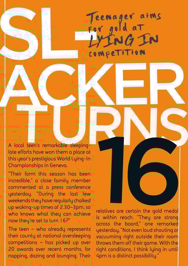 Funny 16th birthday card created by Tess Cards