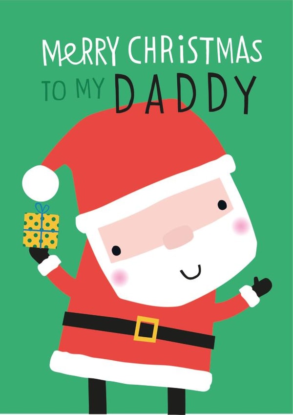 Daddy christmas card created by Dawn Machell