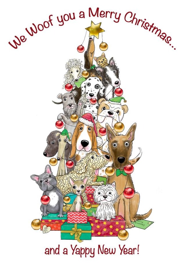 Doggy Christmas Tree. created by Aimee Beaven