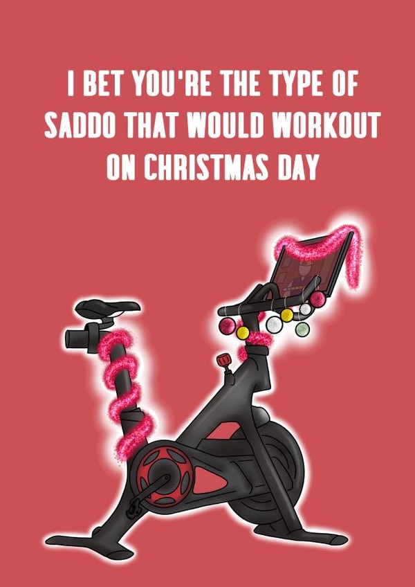 Sad Christmas Day Workout Card created by Cake For Breakfast