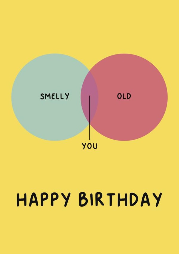 Happy Birthday Venn Diagram created by Embers and Ink