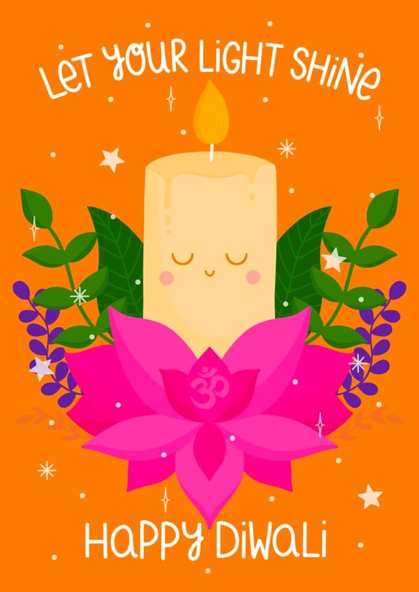 Happy Diwali Hindu Festival of Lights  created by Ludicrous Prints