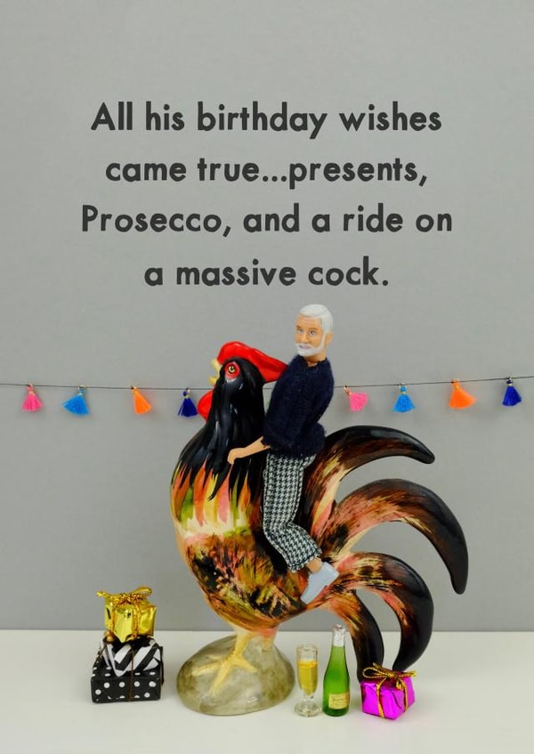 Cock Ride created by Bold & Bright Cards