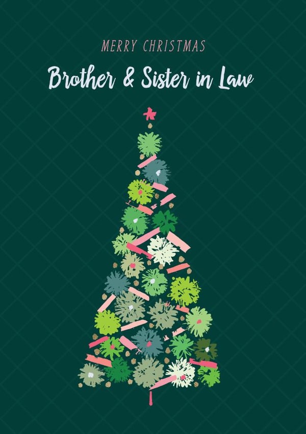 Contemporary - Christmas Tree - Brother and Sister In Law - In Laws - Pretty - Festive - Christmas Tree - Christmas Card created by Rebecca Prinn