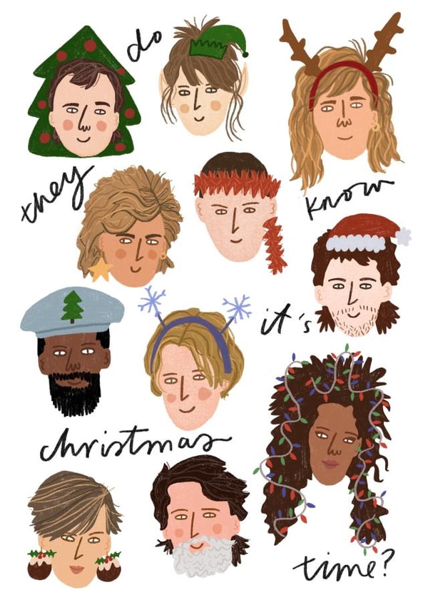 Bandaid Christmas Card created by skeletondraw