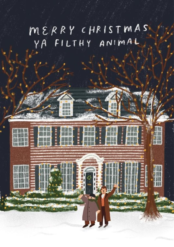 Home Alone Christmas Card created by skeletondraw