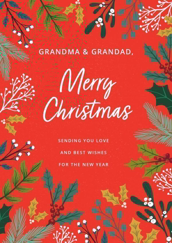 Grandparents - Traditional Christmas created by Dalia Clark Design