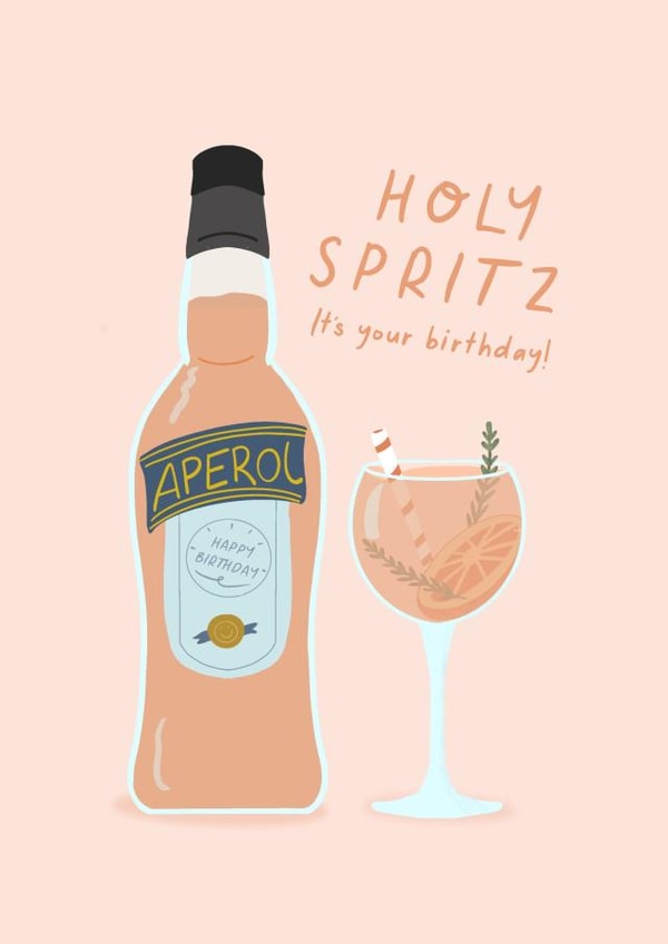 Holy Spritz! It's your birthday Card created by Doodel