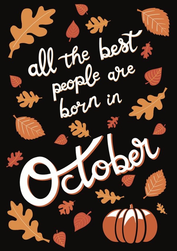 October Birthday created by Emma Blue