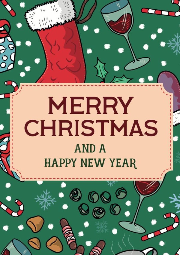 Merry Christmas Feast created by olliebrownillustration