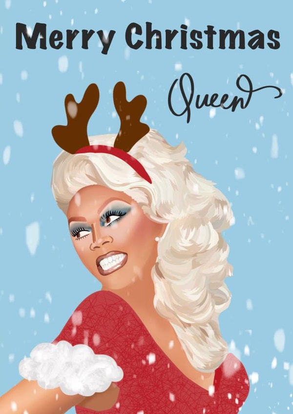 Drag Race Christmas Card 1001 created by Sarah Stephenson