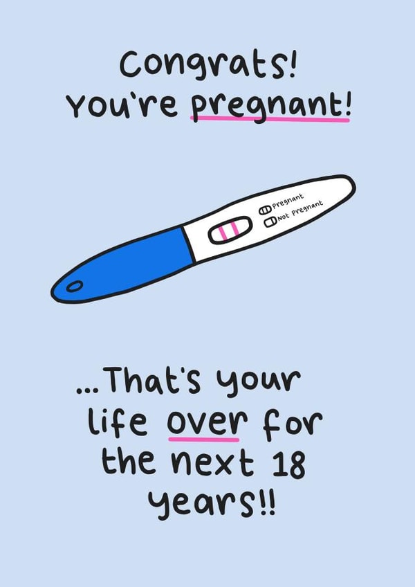 Congrats! You're pregnant! created by Blue Kiwi Design
