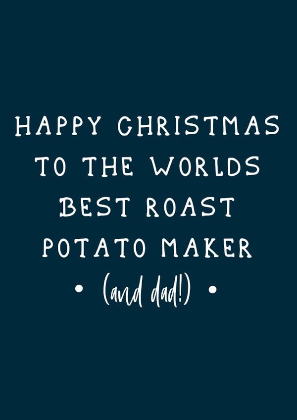 Dad Christmas card created by Ain't It Fun