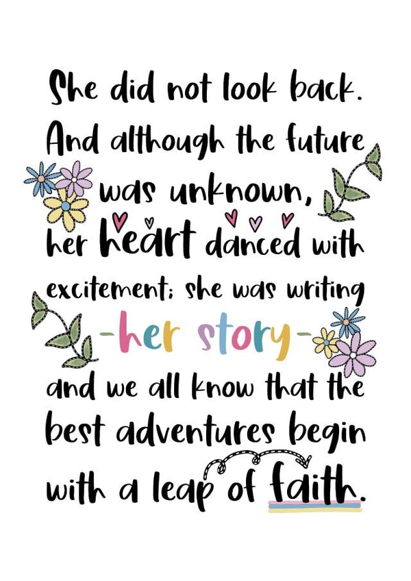 New Adventures - Fresh Start Quote Card created by And You Can Quote Me