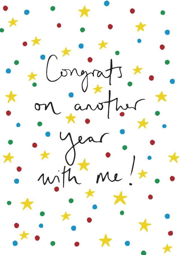 Congrats on Another Year Anniversary Card created by Webb and Farrer