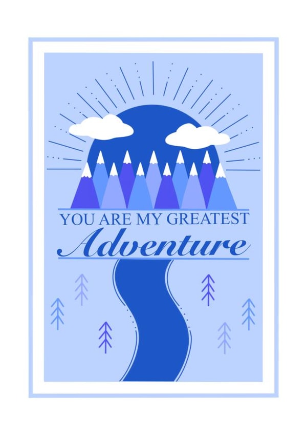 My greatest adventure card created by Monzino Creations