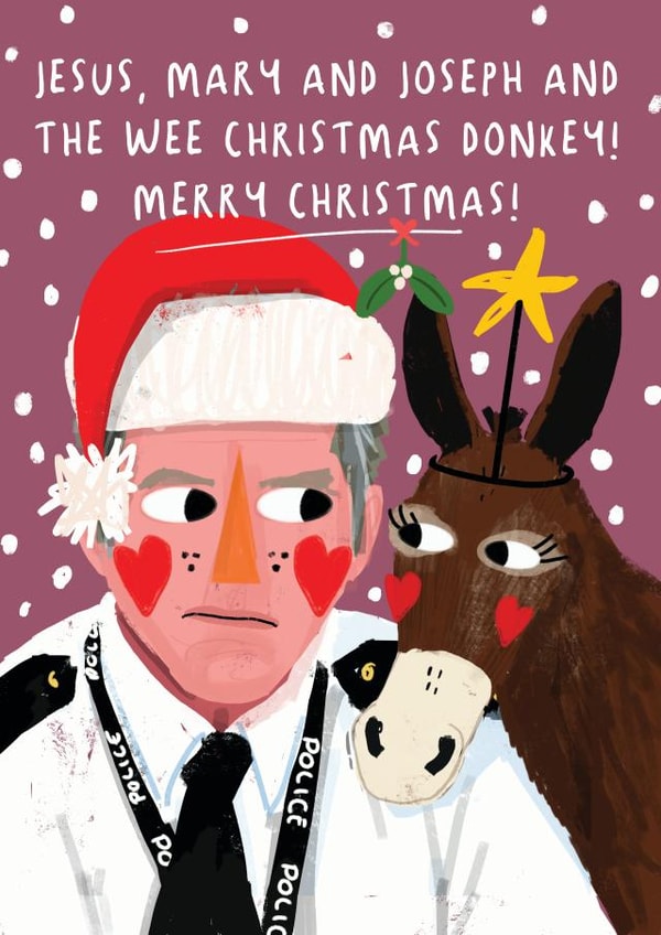 Jesus, Mary and Joseph and the Wee Christmas Donkey created by NICHOLA COWDERY ILLUSTRATIONS