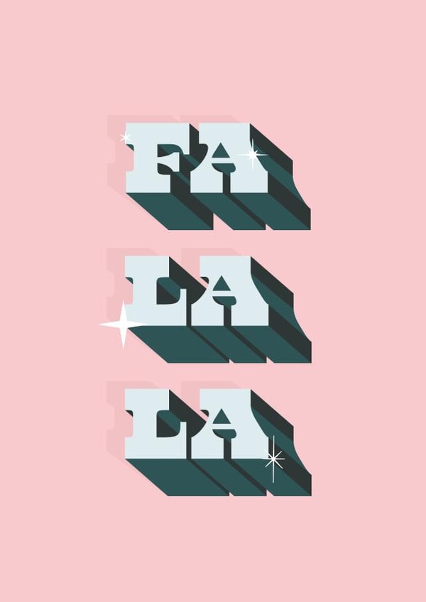 Fa La La - Christmas Cheer Card created by Zoë Bonham