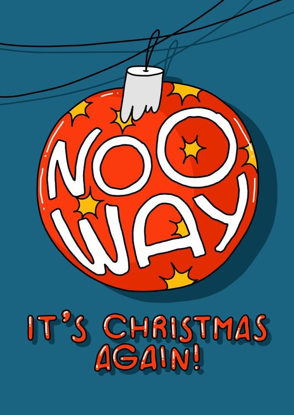 Hand-drawn Christmas greeting card created by Lena Lapina