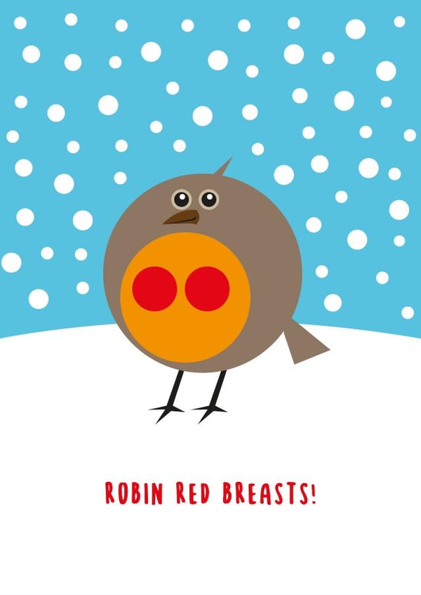 Cheeky Robin Christmas Card created by Sean Cullen