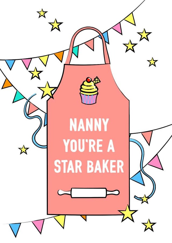 Nanny star baker card 1001 created by Adam Regester