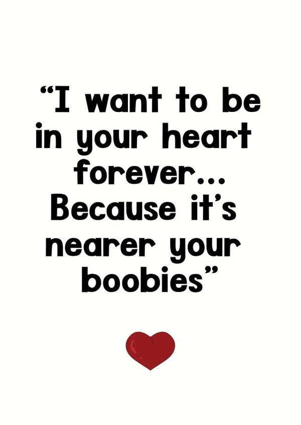 I loves you to your boobies, and back... created by aob.designed