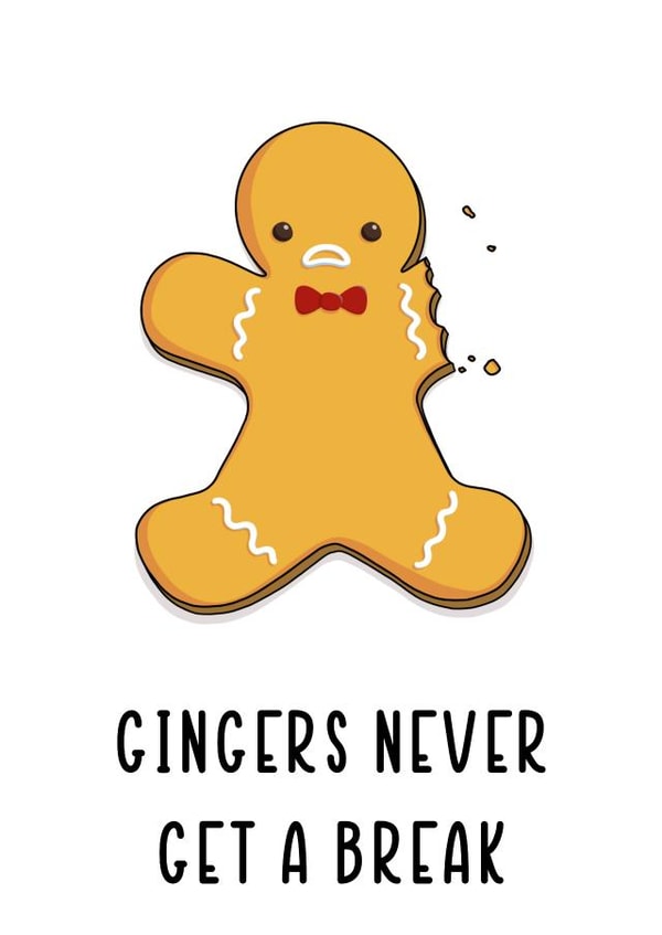 Gingers Never Get A Break created by Daniella Illustrates 