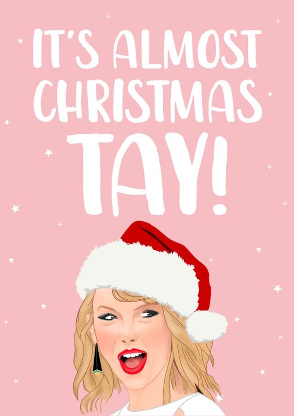 Taylor Swift Christmas Card created by The Cake Thief