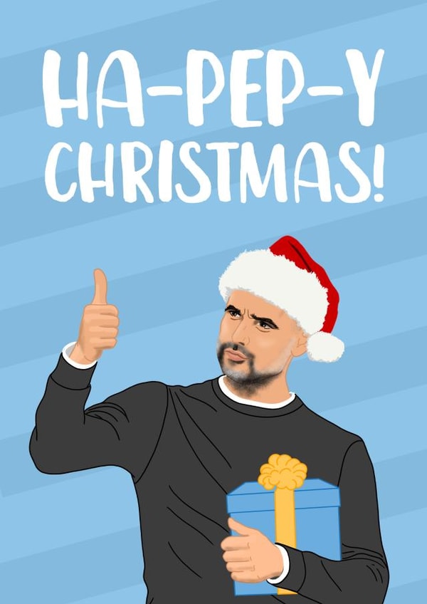 Manchester City Christmas Card created by The Cake Thief
