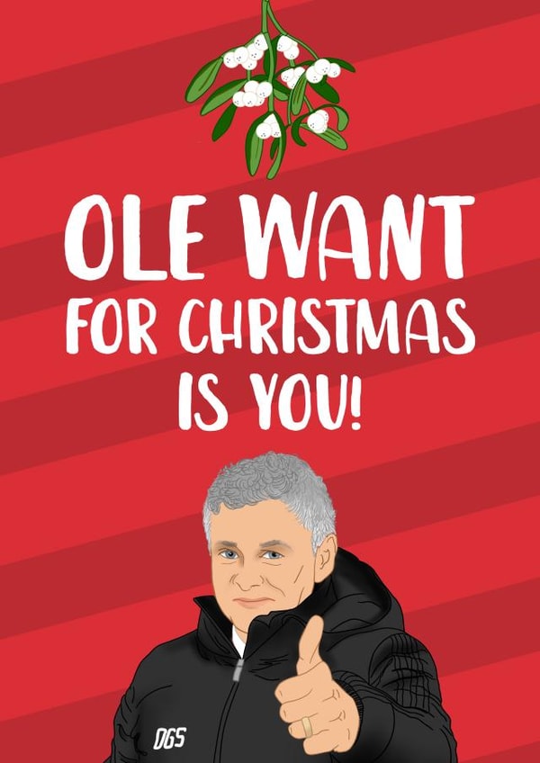 Manchester United Christmas Card 1001 created by The Cake Thief