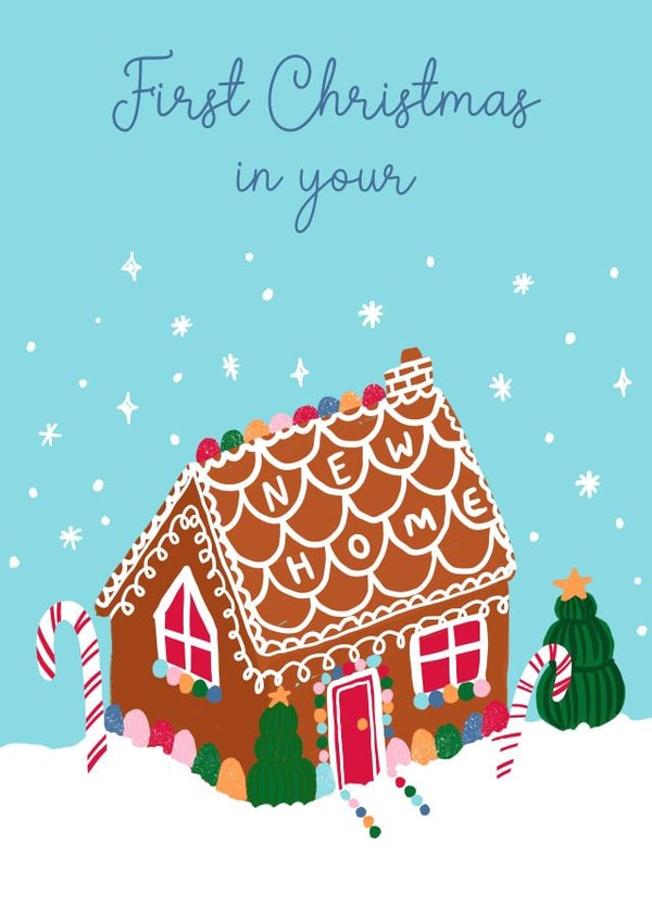First Christmas in your New Home Gingerbread House  created by Jessie Maeve Studio