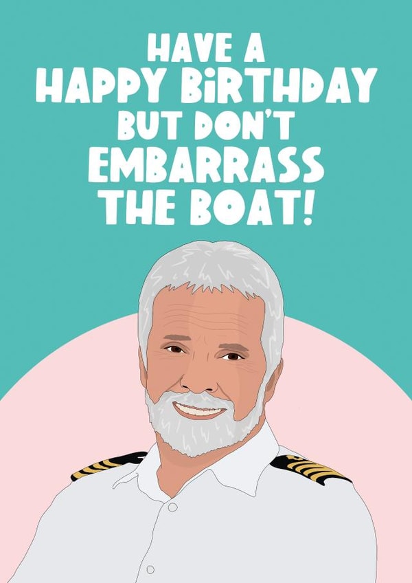 Below Deck Birthday Card created by The Foxy Lemon Co.