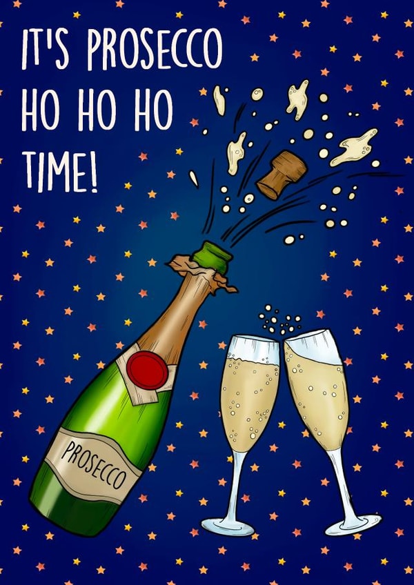 It's Prosecco Ho Ho Ho Time! created by Poppy & Mabel