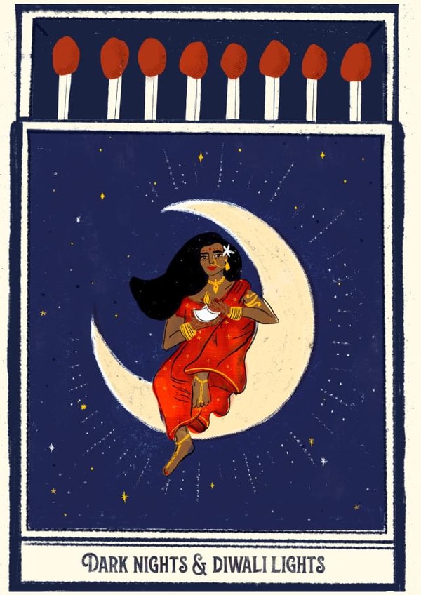 Diwali Lights Card created by The Potato Diary