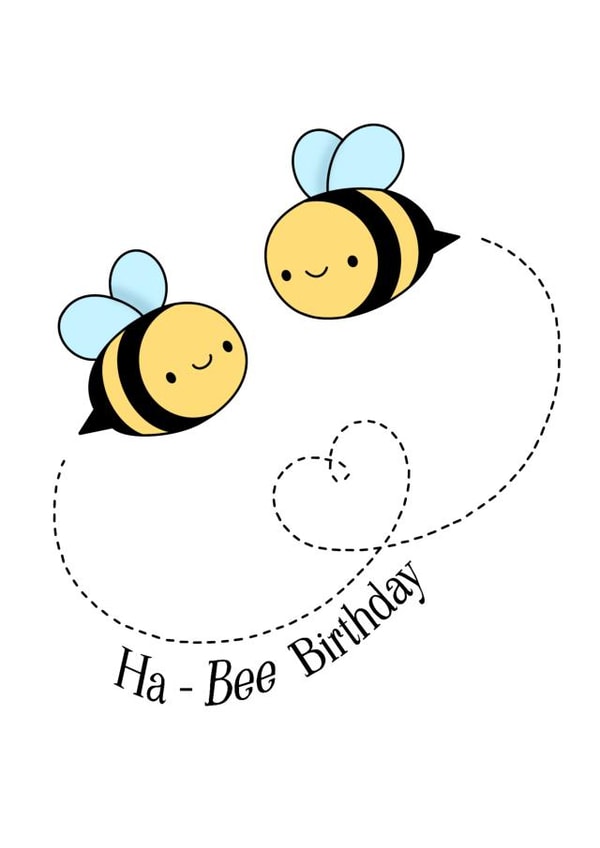 Ha-Bee Birthday created by  Blondies Cards