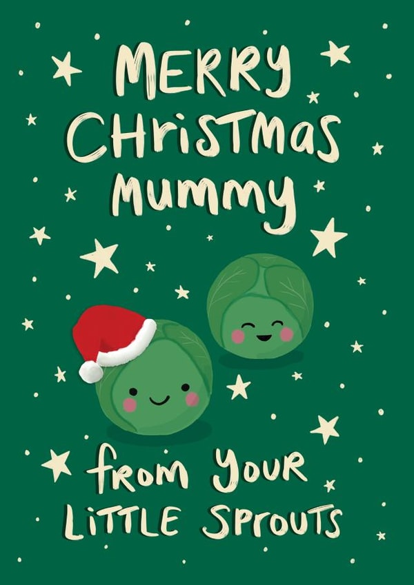Cute - Merry Christmas Mummy - From Your Little Sprouts - From the Kids - Sprouts - Christmas Card created by Tilly Bean Loves