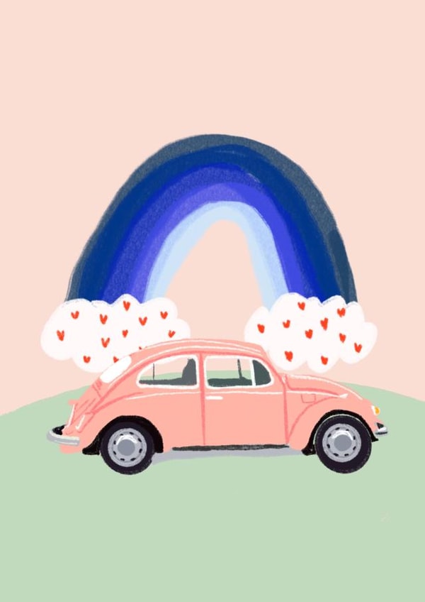 A Beetle over the Rainbow created by Alice Clarke