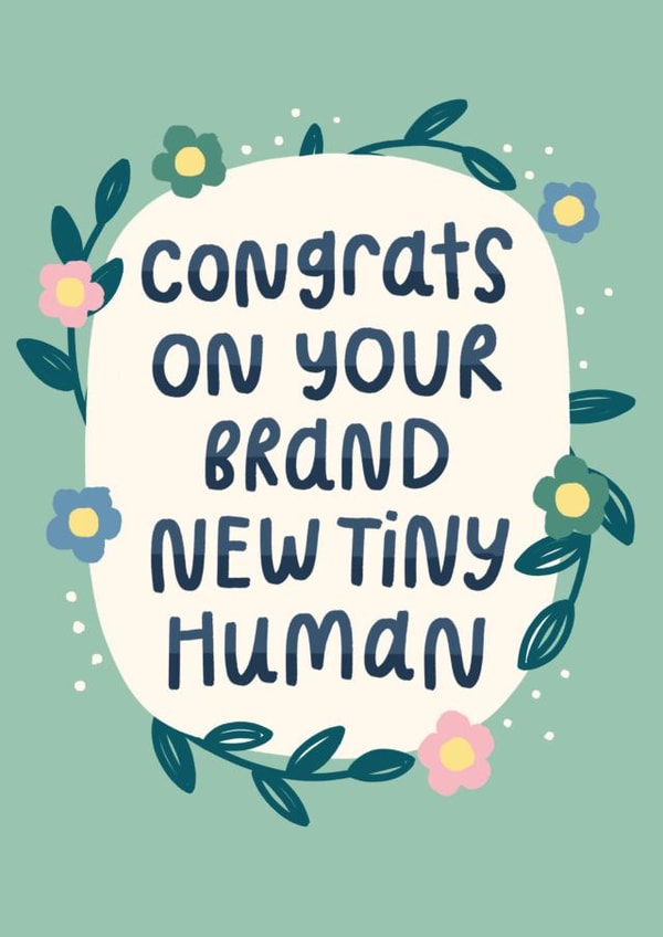 congrats on your new human - card 1001 created by katie illustrated
