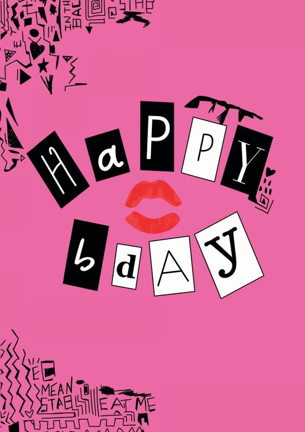 Fun Birthday Card - Burn Book - Mean Girls created by Jamie Lindsay