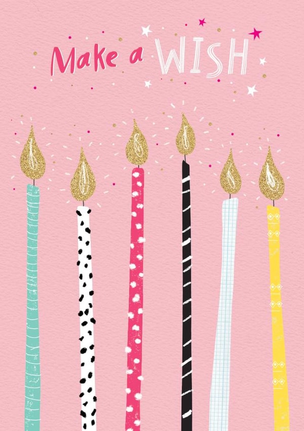 Birthday Candles make a wish card. created by cory reid