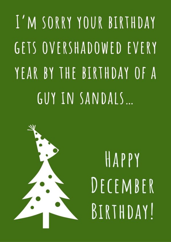 Overshadowed Christmas December Birthday created by Nikki Noo Cards