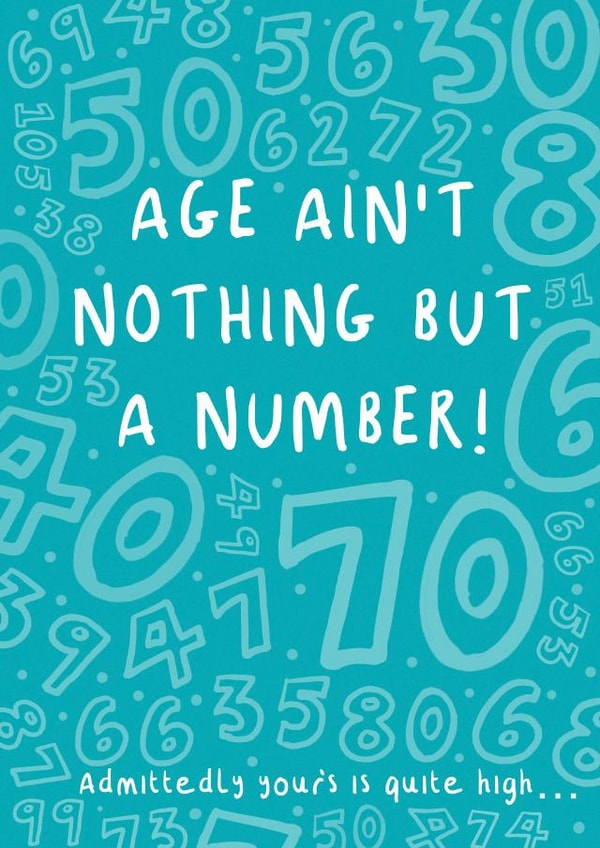 Age Ain't Nothing But A Number created by NICHOLA COWDERY ILLUSTRATIONS